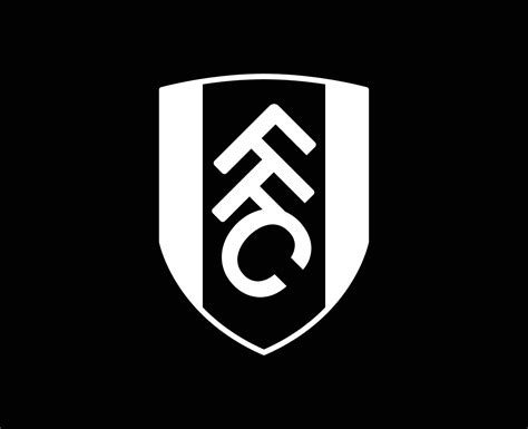 FC Fulham Club Logo White Symbol Premier League Football Abstract ...