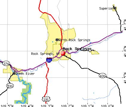 Rock Springs Wy Zip Code Map | Time Zones Map