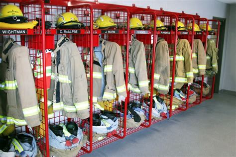 Fire Station Gear Lockers - PPE Storage - Firefighter Storage Racks - GearGrid Product of the ...