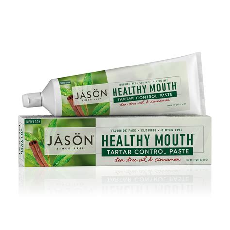 JASON Healthy Mouth Tartar Control Fluoride-Free Toothpaste, 4.2 Ounce ...