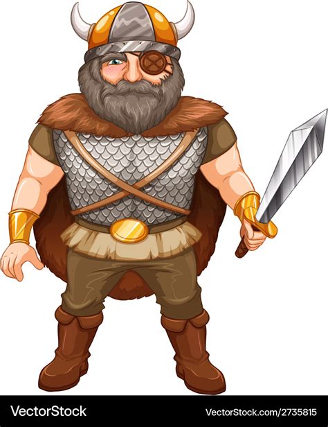 Viking warrior Royalty Free Vector Image - VectorStock