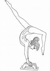 Printable Gymnastics Coloring Pages sketch template