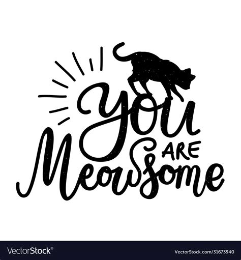 Black and white with cat silhouette Royalty Free Vector