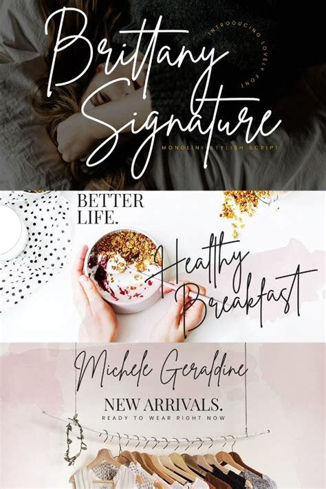 Brittany Signature Business Font | Vintage fonts, Business fonts ...