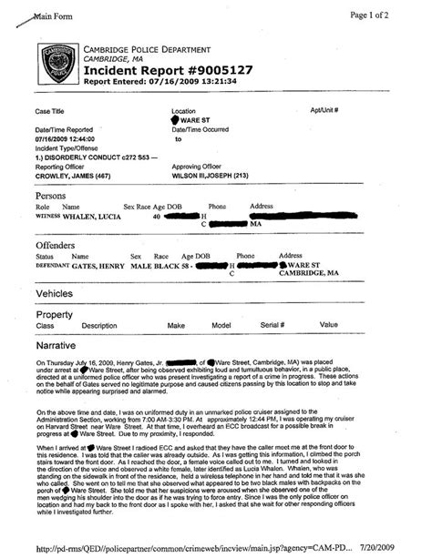 police report template - Free Printable Documents | Report template ...