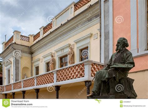 House Museum and Statue of Painter Aivazovsky Editorial Photography ...