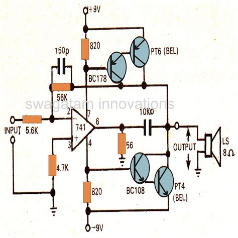 741 Op Amp Circuit Diagram