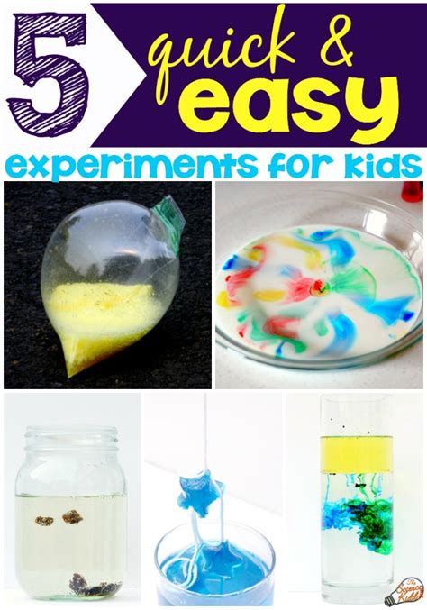 Quick Science Experiments for Kids • The Science Kiddo