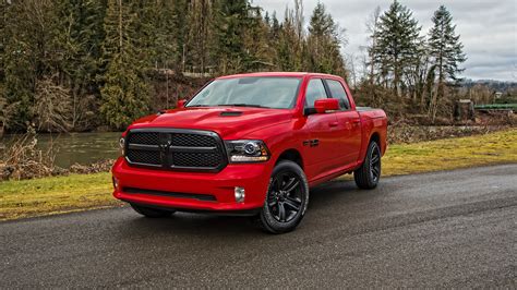 Images Dodge 2017 Ram 1500 Sport Red Cars 3840x2160