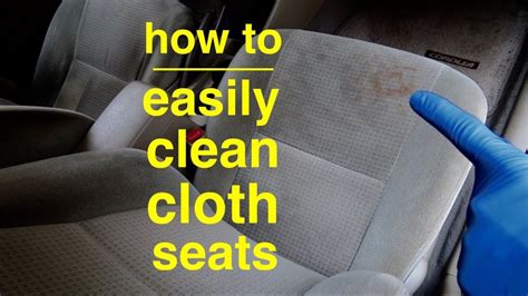 Easiest way to Clean Cloth Car Seats for Zero Dollars ! - YouTube