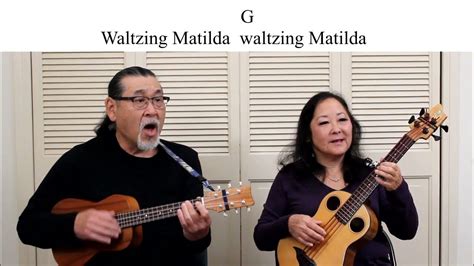 Waltzing Matilda - Ukulele Play Along - Lyrics And Chords On Screen - YouTube