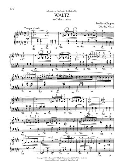 Waltz in C-sharp Minor, Op. 64, No. 2 | Sheet Music Direct