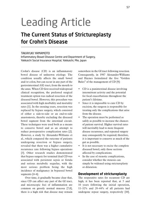 (PDF) The current status of strictureplasty for Crohn's disease.