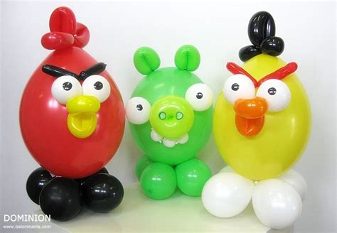 Angry Birds balloons shape | Bird birthday parties, Balloon crafts ...