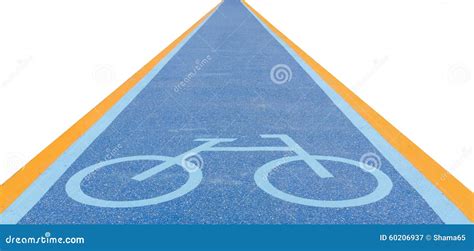 Bike lane signs stock image. Image of asphalt, biking - 60206937