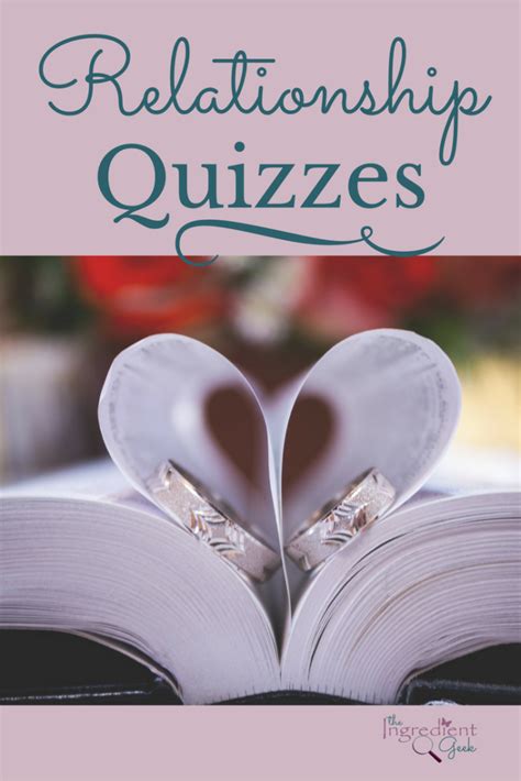 What Are Some Great Relationship Quizzes? - The Ingredient Geek