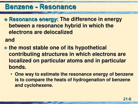 PPT - Chapter 21, Benzene and and the Concept of Aromaticity PowerPoint ...