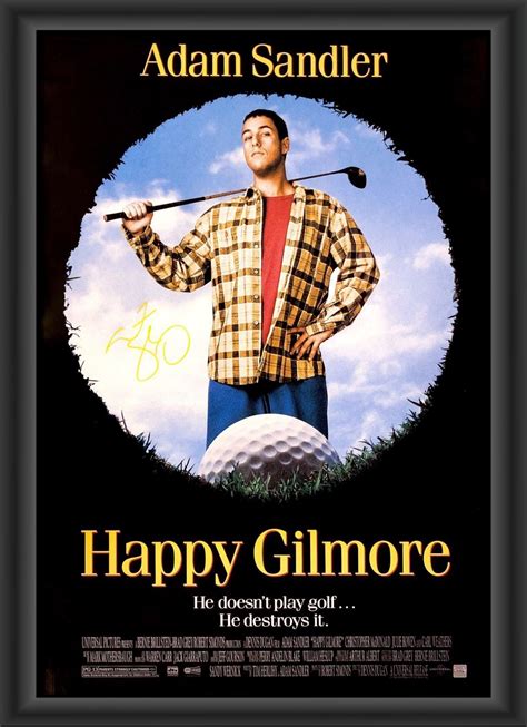 Signed Happy Gilmore Movie Poster