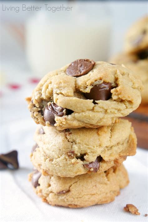 Peanut Butter Chocolate Chip Pudding Cookies