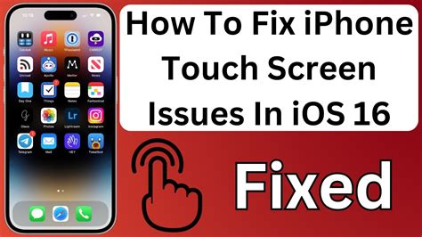 How To Fix iPhone Touch Screen Issues In iOS 16.4.1 - YouTube