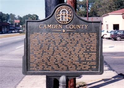 Camden County-GHM 020-9 - Georgia Historical Markers on Waymarking.com