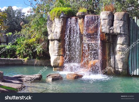 Rock Wall Waterfall Stock Photo 66348901 | Shutterstock