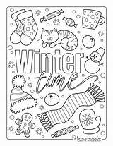 winter coloring Pages For Adults And Kids With The Word Written  sketch template