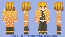 Zenitsu Minecraft Skin