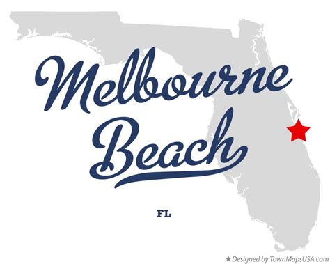 Map of Melbourne Beach, FL, Florida