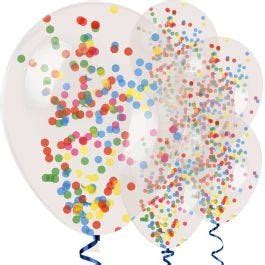 Assorted Confetti Balloon Balloons - 11" Latex (6pk) | Party Delights