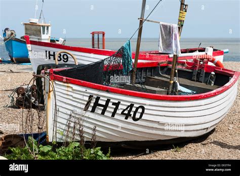 fishing boats on Aldeburgh beach Stock Photo - Alamy