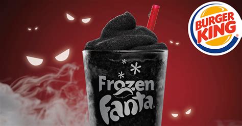 Burger King Scary Black Cherry frozen Fanta released for Halloween