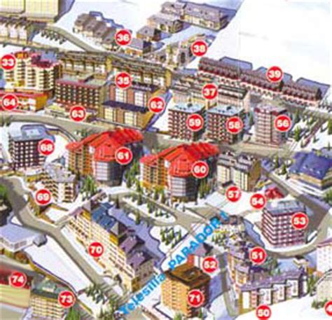 Map of Sierra Nevada Ski Resort in Spain - Granada