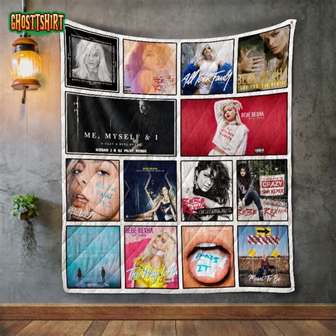 Bebe Rexha Album Covers Quilt Blanket