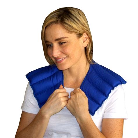 My Heating Pad- Neck & Shoulder Wrap - Natural Heat Therapy - Neck Pain Relief (Blue) - Walmart ...