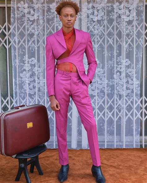 Spring Summer 2022 Deconstructed Men Fuchia Pink Suit by fashion-africa ...