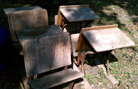 Old Classroom Desks