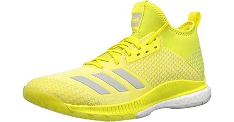 adidas Crazyflight X 2 Mid Volleyball Shoe in Yellow | Lyst