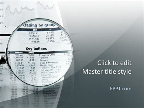 Free Finance Report PowerPoint Template - Free PowerPoint Templates