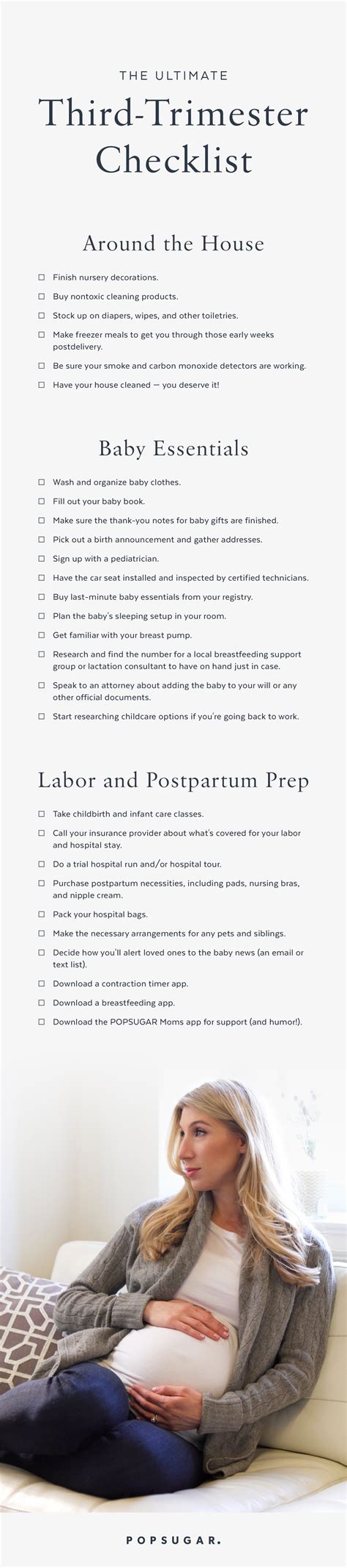 Third-Trimester Checklist | POPSUGAR Family