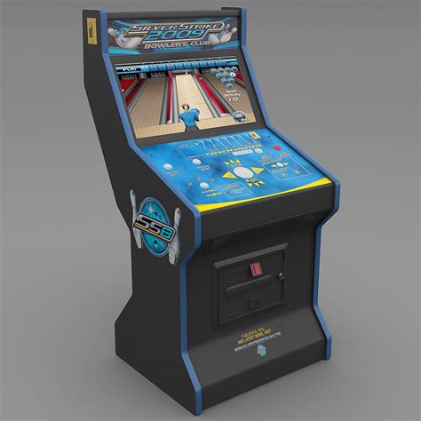 silver strike bowling arcade 3d model