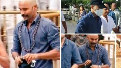 In pictures: Dhanush and his sons Yatra and Linga visited Tirupati ...