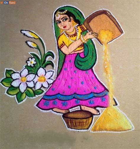 Kaanum Pongal Kolam 2024: Rangoli Designs for Kaanum Pongal | OkRani.com