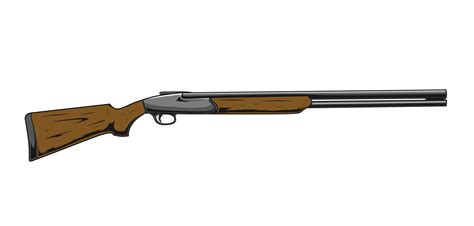 illustration of shotgun for hunting 12979939 Vector Art at Vecteezy