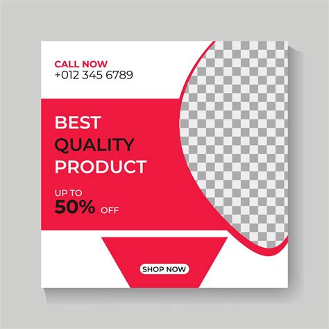 Best quality product social media post template 17583888 Vector Art at Vecteezy