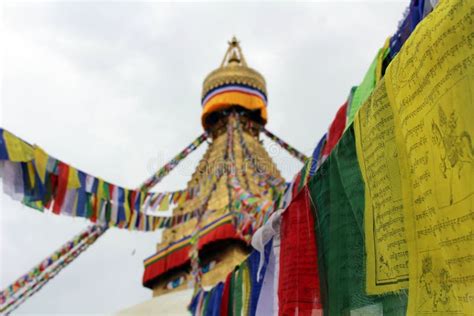 The Colorful Prayer Flags of Boudhanath Stupa in Kathmandu Editorial Photo - Image of kathmandu ...