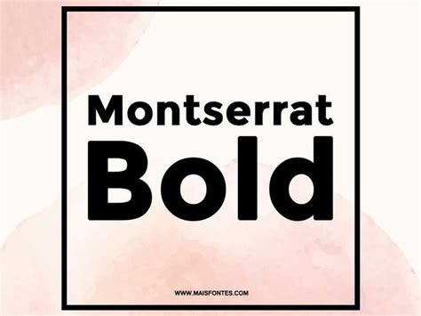 Montserrat Bold Font | Free fonts download, Montserrat font, Download fonts