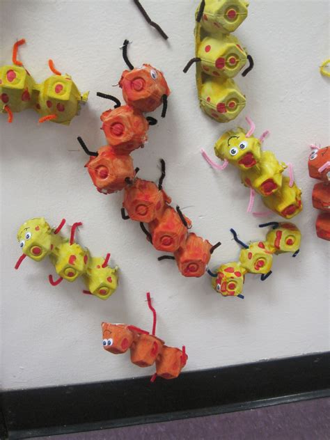 Egg Carton Caterpillars | Egg carton caterpillar, Crafts for kids, Crafts