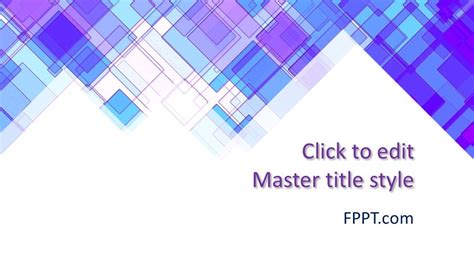 Free Abstract Blue & White PowerPoint Template