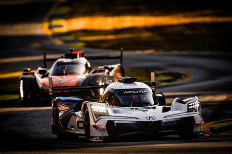 Cadillac V-LMDH following Acura ARX-06 at pre-season testing : r/IMSARacing